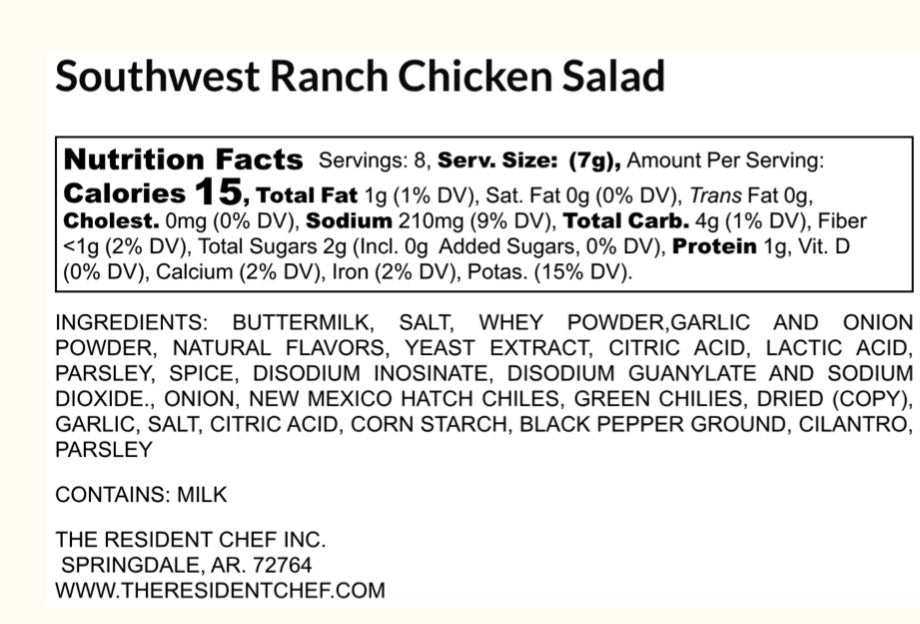 Southwestern Ranch Chicken Salad
