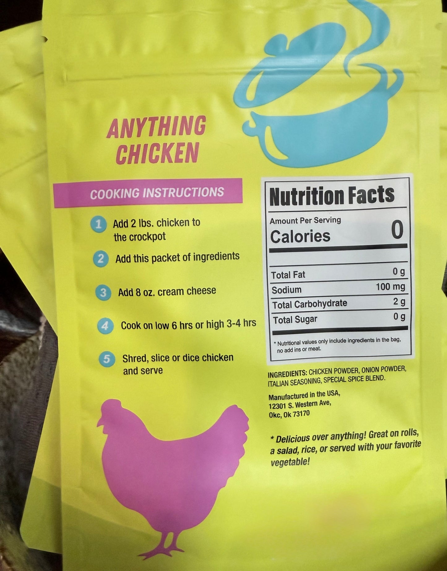 Crockstar-Anything Chicken